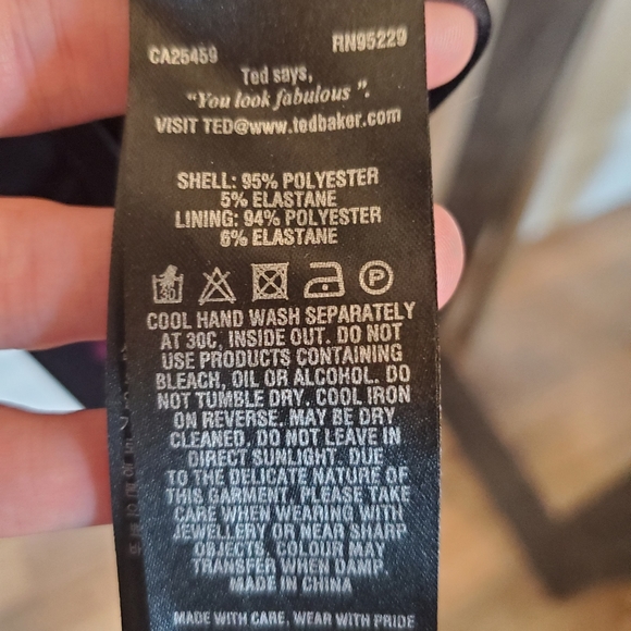 TED Baker London Bodycon midi dress TB size 0 - Picture 10 of 11